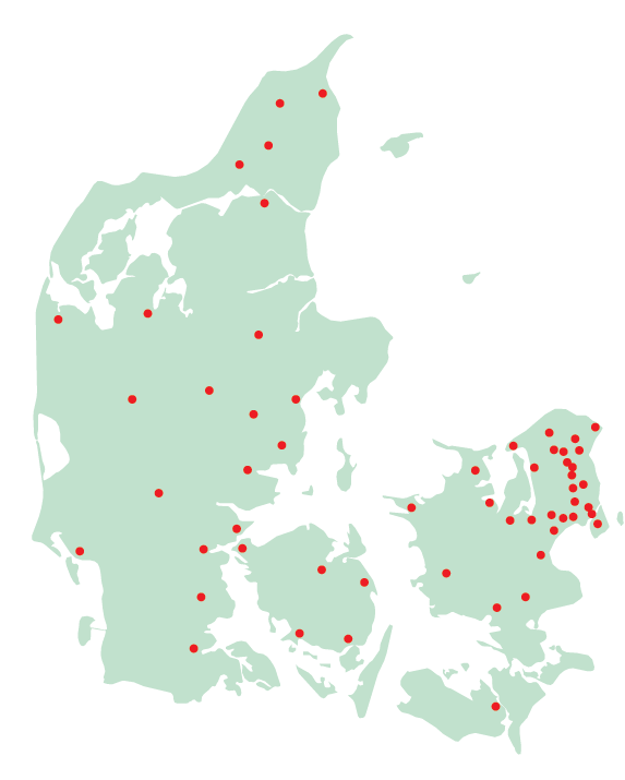 Danmarkskort